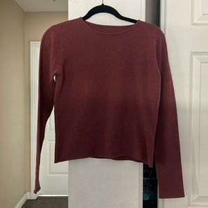 Red Wine Crew Neck Sweater